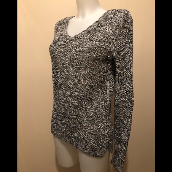 LOFT KNIT SCALLOPED POINTELLE SWEATER SIZE S - Picture 6 of 17